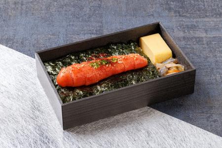 【象印銀白弁当】かねふくの明太子とコラボしたお弁当