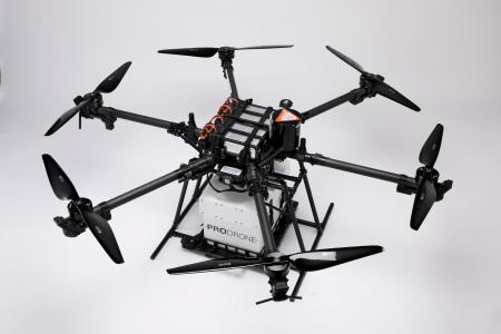 国内初、第一種型式認証を目指す大型ドローン「PD6B-C