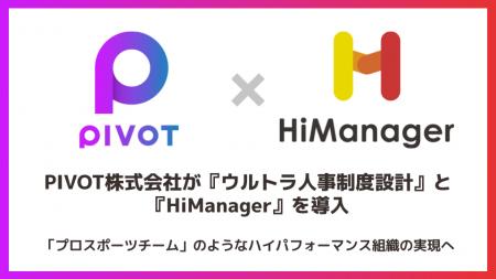 PIVOTが『ウルトラ人事制度設計』『HiManager』を導入