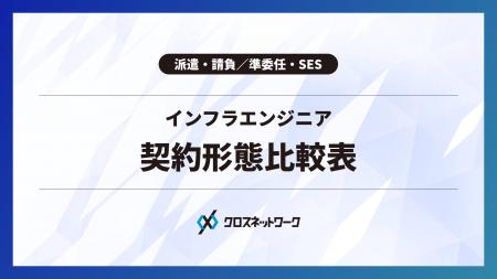 無料配布資料「インフラエンジニア契約形態比較表」の