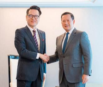 カンボジア首相×新都グループ　金属輸出と環境協力で