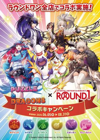 【パズル＆ドラゴンズ】複合型レジャー施設「ROUND1」