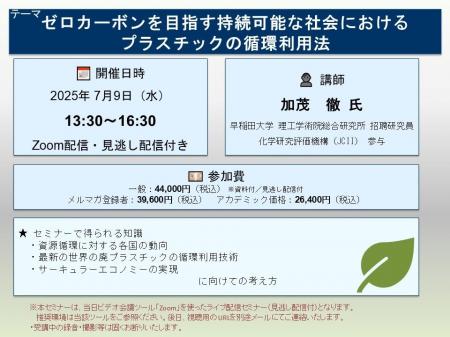【ライブ配信セミナー】ゼロカーボンを目指す持続可能