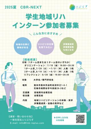 地域リハビリテーションを志す学生へ──りぷらす、「CB