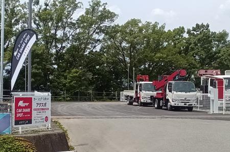 無人レンタカー貸出・返却サービス「アクスポ」甲斐営