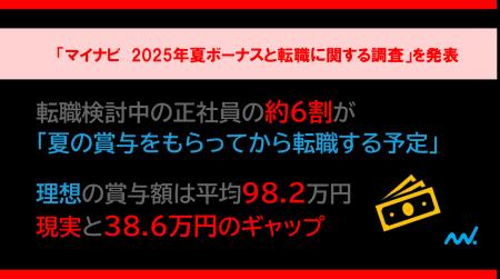 「マイナビ 2025年夏ボーナスと転職に関する調査」を
