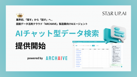 業界初、「探す」から「話す」へ。ARCHAIVE、製造業AI 業界初、「探す」から「話す」へ。ARCHAIVE、製造業AI