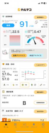 PHRカルテコ、体調管理するダッシュボード機能をutf-8 PHRカルテコ、体調管理するダッシュボード機能をutf-8