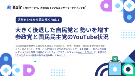 【選挙をSNSから読み解く】無料レポート公開 【選挙をSNSから読み解く】無料レポート公開