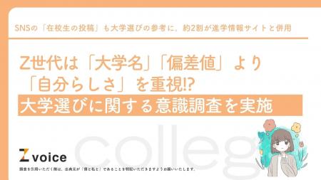 Z世代は「大学名」「偏差値」より「自分らしさ」を重 Z世代は「大学名」「偏差値」より「自分らしさ」を重