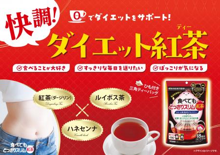 すっきり味で快調、紅茶ベースの0kcalダイエットティ すっきり味で快調、紅茶ベースの0kcalダイエットティ