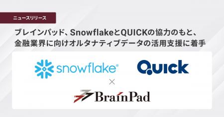 ブレインパッド、SnowflakeとQUICKの協力のもとutf-8 ブレインパッド、SnowflakeとQUICKの協力のもとutf-8