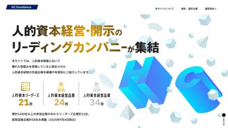 人的資本の先進的取組み企業を紹介するウェブサイト「 人的資本の先進的取組み企業を紹介するウェブサイト「