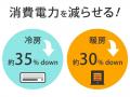 夏季の冷房消費電力最大40%減!公共施設・工場の夏の 夏季の冷房消費電力最大40%減!公共施設・工場の夏の