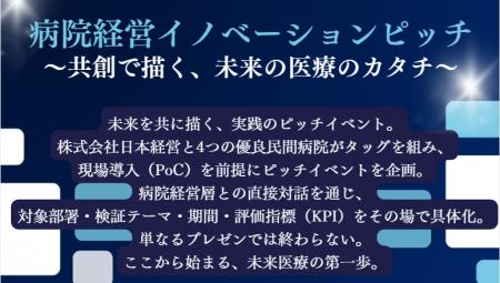 株式会社日本経営 「病院経営イノベーションピッチ」 株式会社日本経営 「病院経営イノベーションピッチ」