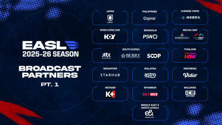 EASL、2025-26シーズン、放送・配信パートナーを発表 EASL、2025-26シーズン、放送・配信パートナーを発表