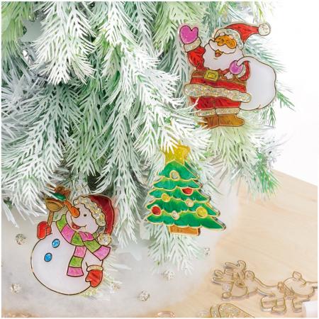 クリアカラー絵の具「グラスデコ クリスマスオーナメ クリアカラー絵の具「グラスデコ クリスマスオーナメ