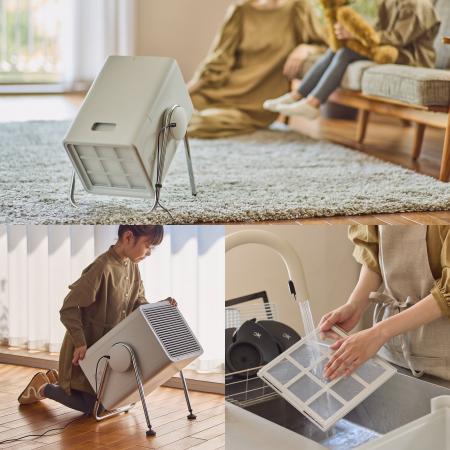 理想の気流で空間をそうじ、くつろぎの空気清浄機「Si 理想の気流で空間をそうじ、くつろぎの空気清浄機「Si