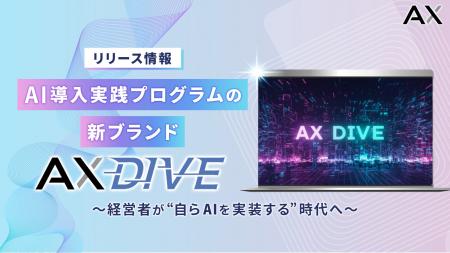 経営者向けAI導入実践プログラムの新ブランド「AX DIV 経営者向けAI導入実践プログラムの新ブランド「AX DIV