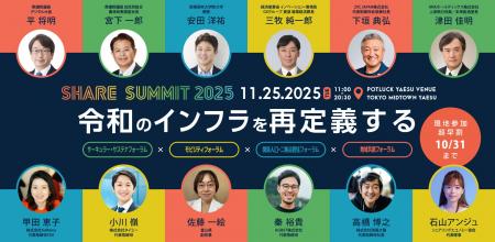 シェアリングエコノミーの祭典「SHARE SUMMIT 2025」 シェアリングエコノミーの祭典「SHARE SUMMIT 2025」