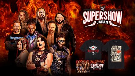 WWE来日記念オフィシャルグッズが10月10日より販売開 WWE来日記念オフィシャルグッズが10月10日より販売開