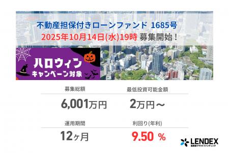 【LENDEX】本日開始、不動産担保付きローンファンド16 【LENDEX】本日開始、不動産担保付きローンファンド16