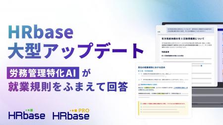 HRbaseが労務管理特化AIの機能をアップデート。就業規 HRbaseが労務管理特化AIの機能をアップデート。就業規