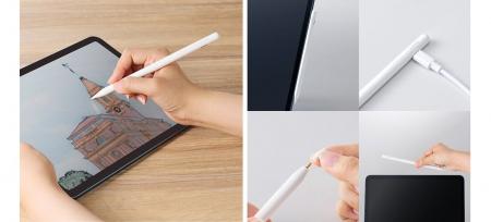 ケーブルとワイヤレスの2Way充電!iPadの側面に吸着さ ケーブルとワイヤレスの2Way充電!iPadの側面に吸着さ