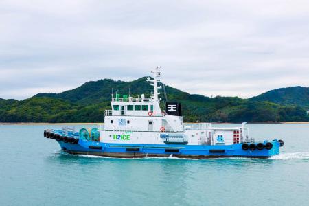 常石造船、国内初の水素燃料タグボートを引渡し 常石造船、国内初の水素燃料タグボートを引渡し