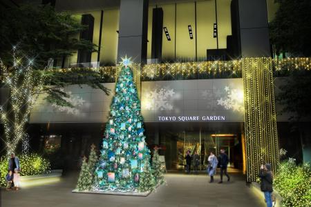 京橋エリア最大級、再エネ由来電力で17万個のLED電球 京橋エリア最大級、再エネ由来電力で17万個のLED電球