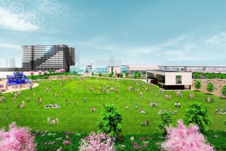大阪府堺市水賀池公園整備事業 約6.5haの公園商業住 大阪府堺市水賀池公園整備事業 約6.5haの公園商業住