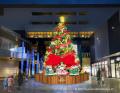 巨大なリボンが主役!高さ約8メートルのクリスマスツ 巨大なリボンが主役!高さ約8メートルのクリスマスツ