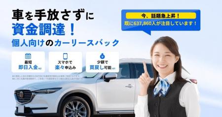 個人向けマイカーリースバック「クルマネー」累計申込 個人向けマイカーリースバック「クルマネー」累計申込