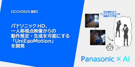 パナソニックHD、一人称視点映像からの動作推定・生成 パナソニックHD、一人称視点映像からの動作推定・生成