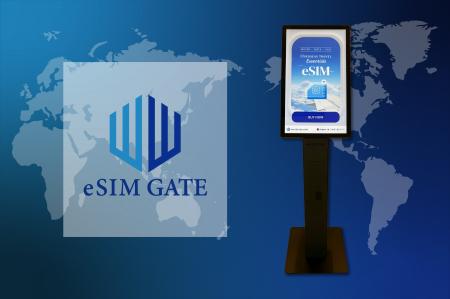 海外渡航者向けeSIM自動販売端末「eSIM GATE」アウト 海外渡航者向けeSIM自動販売端末「eSIM GATE」アウト