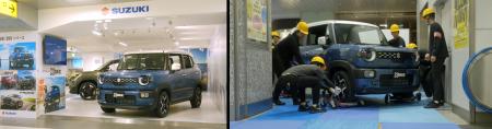 スズキ、小型乗用車 新型「クロスビー」のJR浜松駅で スズキ、小型乗用車 新型「クロスビー」のJR浜松駅で