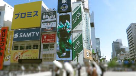 屋外広告のヒットが株式会社エイブルの”肉眼3D”オリジ 屋外広告のヒットが株式会社エイブルの”肉眼3D”オリジ