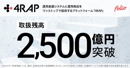 「4RAP」取扱残高2,500億円を突破 「4RAP」取扱残高2,500億円を突破