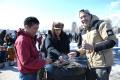 雪中氷上BBQ,アイスホッケー観戦,事業者交流などで北 雪中氷上BBQ,アイスホッケー観戦,事業者交流などで北