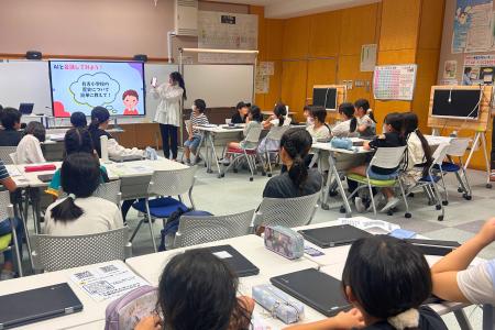 千葉市立有吉小学校でAR・AI体験授業を実施 千葉市立有吉小学校でAR・AI体験授業を実施