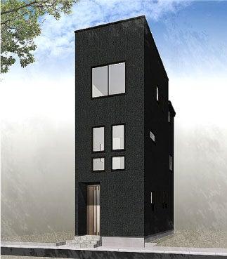 【着工のお知らせ】大島二丁目にて黒を基調としたシッ 【着工のお知らせ】大島二丁目にて黒を基調としたシッ