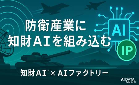 AIデータ社×リーガルテック社、防衛産業を知財で強化  AIデータ社×リーガルテック社、防衛産業を知財で強化