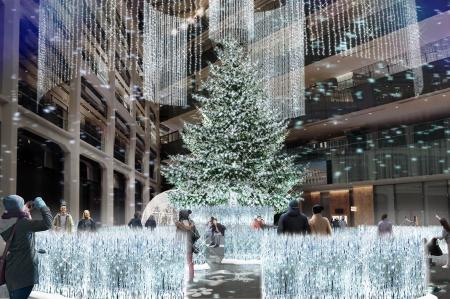 【白銀世界のクリスマス】本物のモミの木を使用した高 【白銀世界のクリスマス】本物のモミの木を使用した高