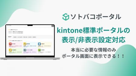 kintone標準ポータル画面の表示/非表示の設定に対応! kintone標準ポータル画面の表示/非表示の設定に対応!