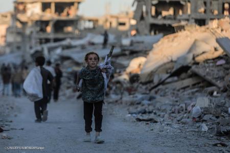 ガザ停戦、復興に向けて維持を 「子どもたちのために ガザ停戦、復興に向けて維持を 「子どもたちのために