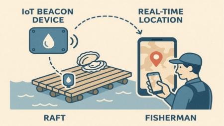 衛星 × AI × IoTによる「カキ筏の見える化」実現へ~ 衛星 × AI × IoTによる「カキ筏の見える化」実現へ~