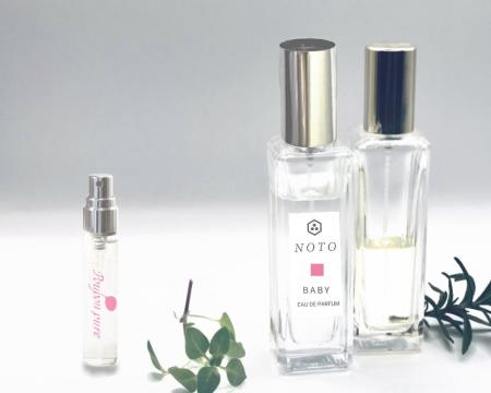 「赤ちゃんの頭の匂い」を再現した香料を使用。SF認証 「赤ちゃんの頭の匂い」を再現した香料を使用。SF認証