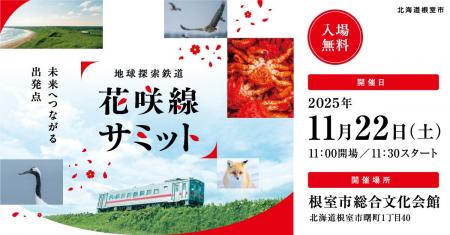 未来へつながる出発点。「地球探索鉄道花咲線サミット 未来へつながる出発点。「地球探索鉄道花咲線サミット