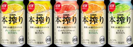 “果実とお酒だけでつくる”「キリン 本搾りTMチューハ “果実とお酒だけでつくる”「キリン 本搾りTMチューハ