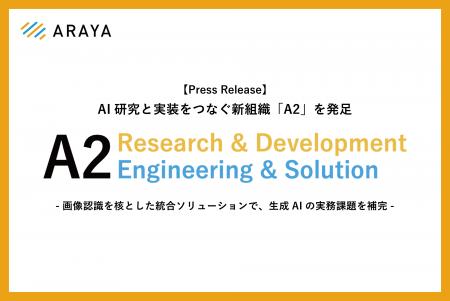アラヤ、AI研究と実装をつなぐ新組織「A2」を発足 -画 アラヤ、AI研究と実装をつなぐ新組織「A2」を発足 -画